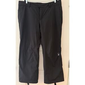 Spyder insulated black winter snow / water proof ski pants size 20 womens